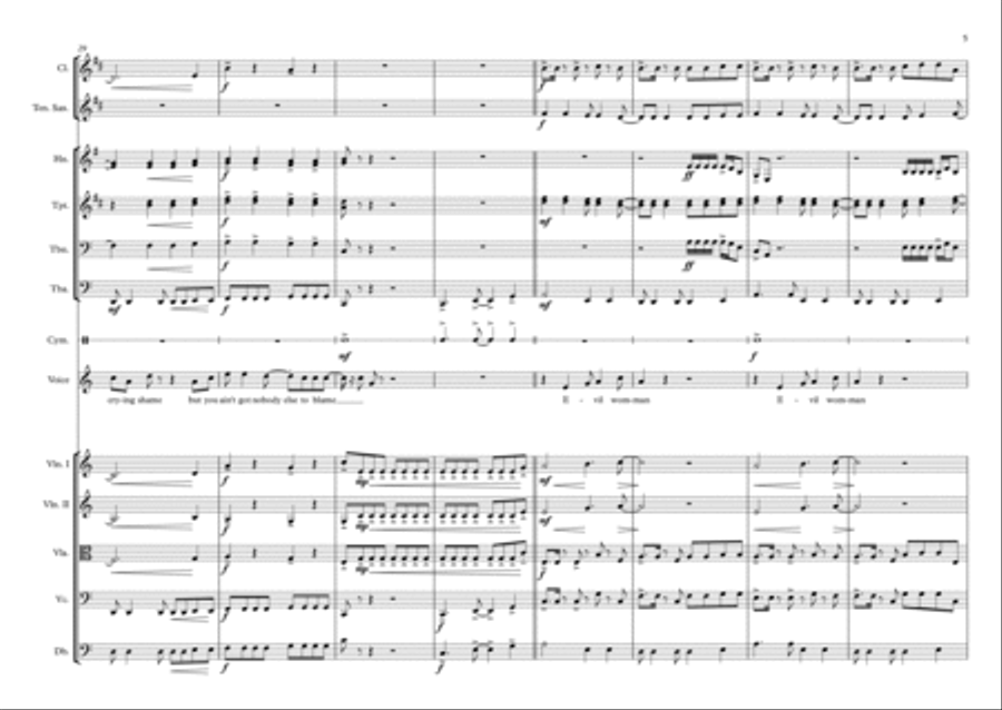 Evil Woman Evil Woman Large Ensemble scores gallery preview page 5