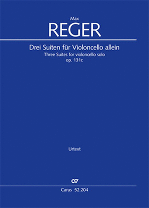Book cover for Three Suites for violoncello solo op. 131c