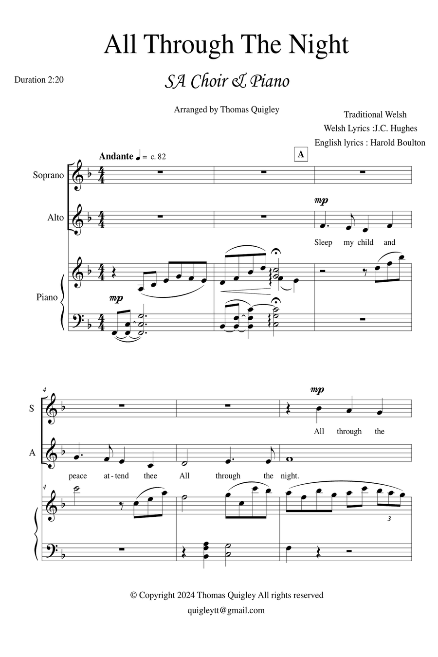 All Through The Night SA scores gallery preview page 2