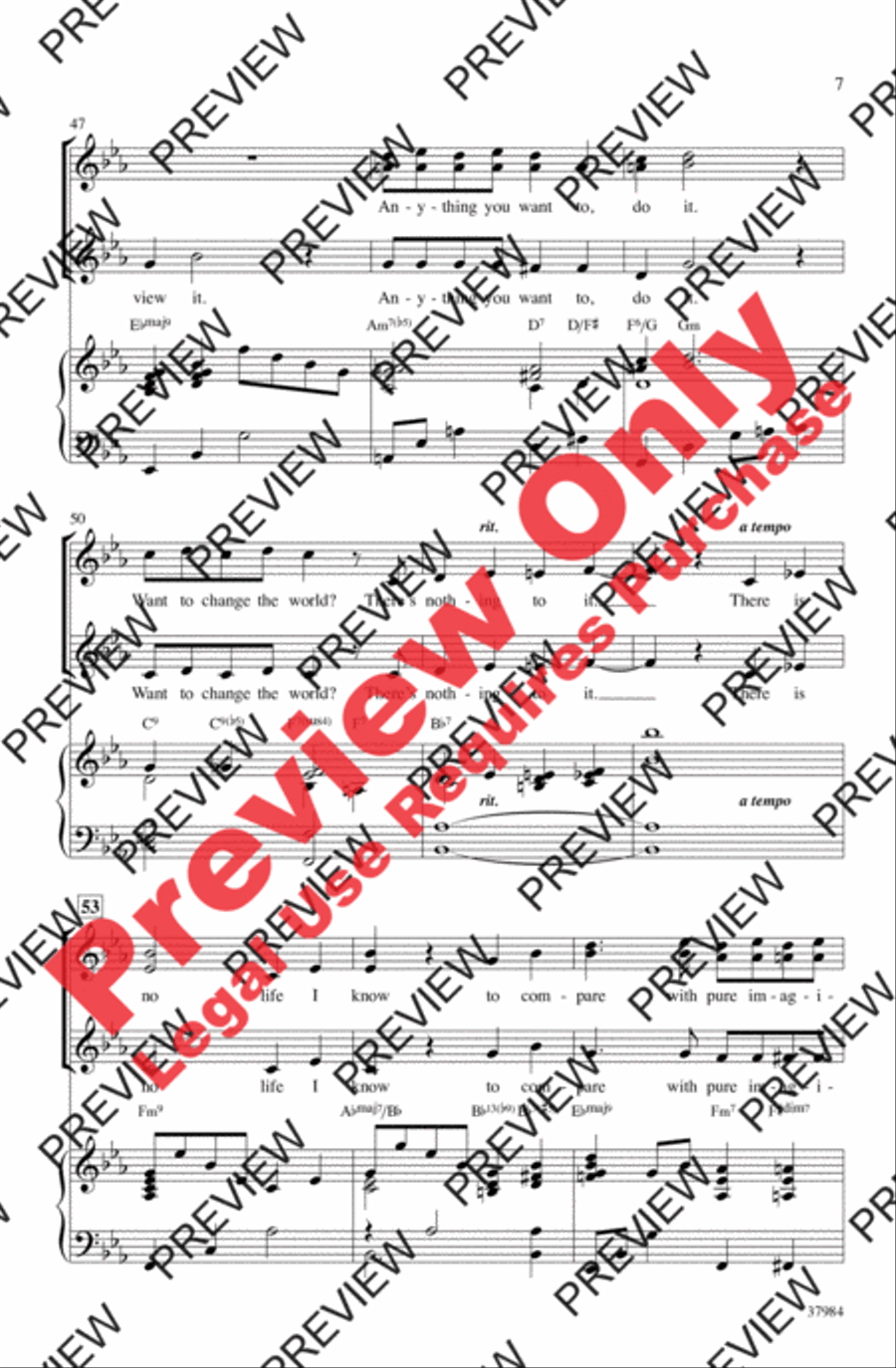 Pure Imagination Women's Choir scores gallery preview page 7