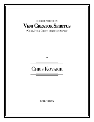 Book cover for Chorale Prelude on Veni Creator Spiritus