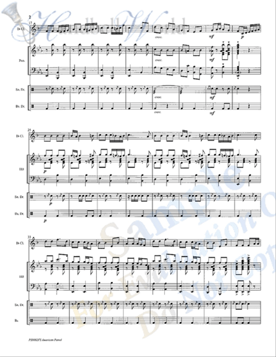 American Patrol 5-Octaves scores gallery preview page 3