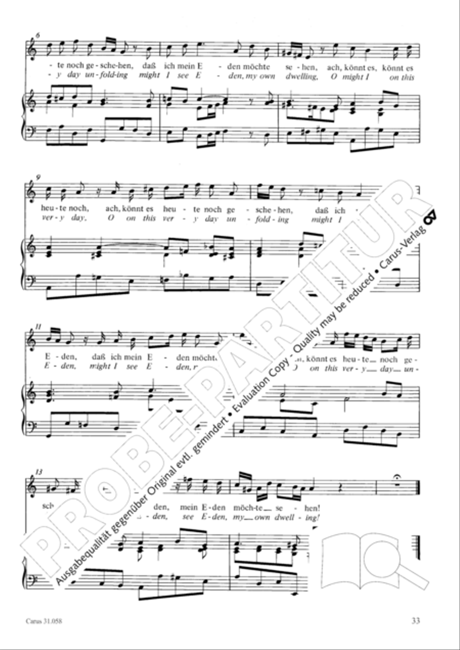 O God, what glut of care and pain (Ach Gott, wie manches Herzeleid) Orchestra scores gallery preview page 34