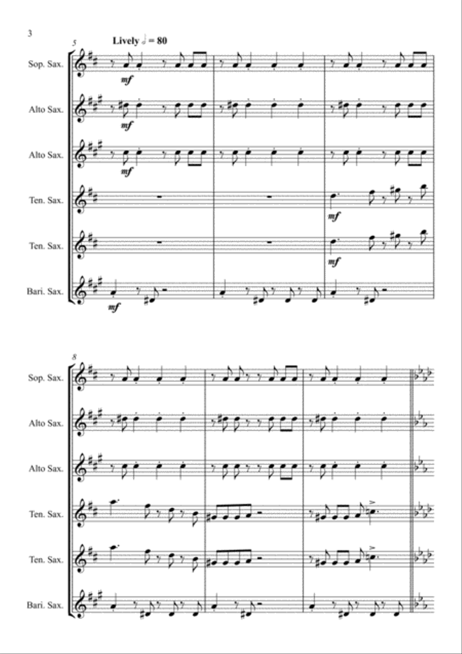Theme From The Simpsons Woodwind Ensemble scores gallery preview page 4