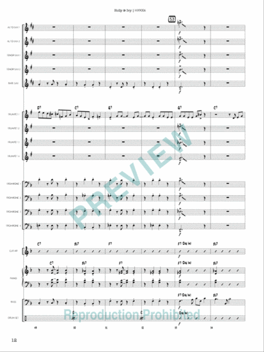 Holly & Ivy Holly & Ivy Jazz Ensemble scores gallery preview page 13