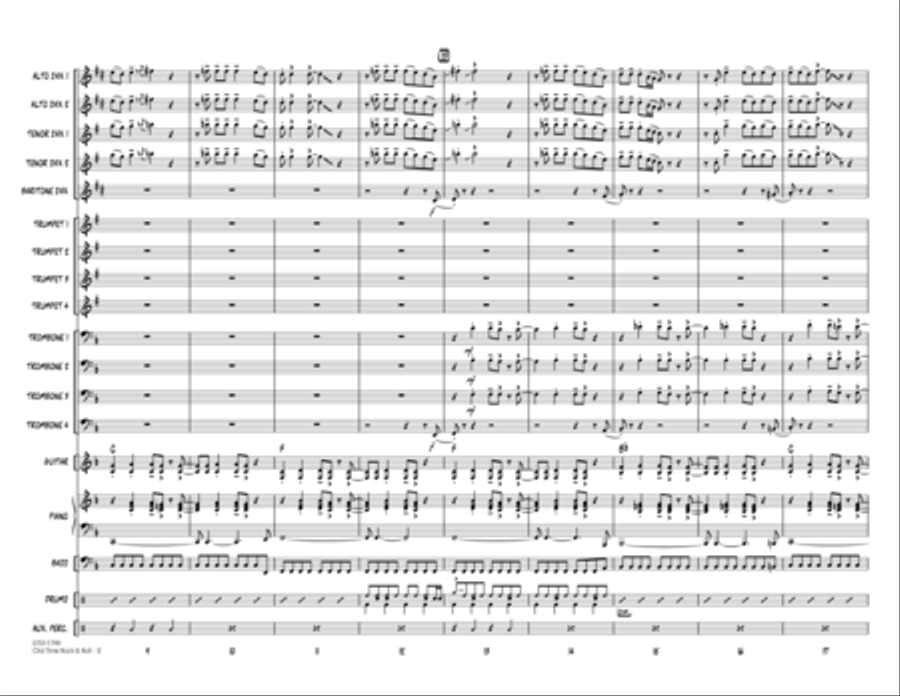 Old Time Rock & Roll - Full Score Old Time Rock & Roll - Full Score Jazz Ensemble scores gallery preview page 2