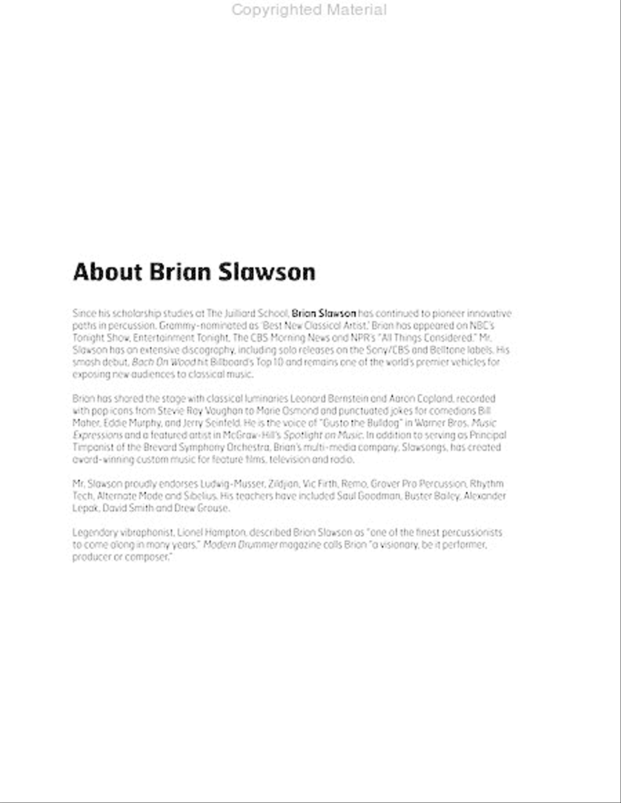 Entrance of the Queen of Sheba Percussion Ensemble scores gallery preview page 5