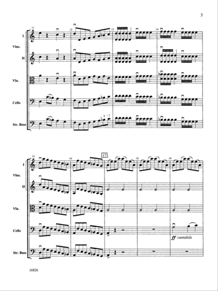 Sinfonia in D: Score String Orchestra scores gallery preview page 3