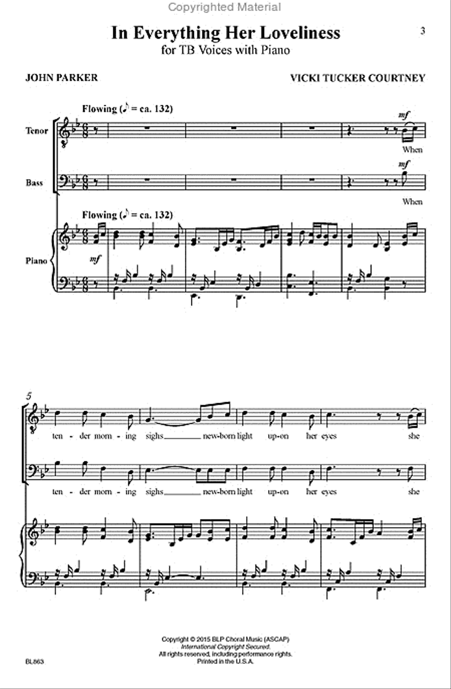 In Everything Her Loveliness Children's Choir scores gallery preview page 2