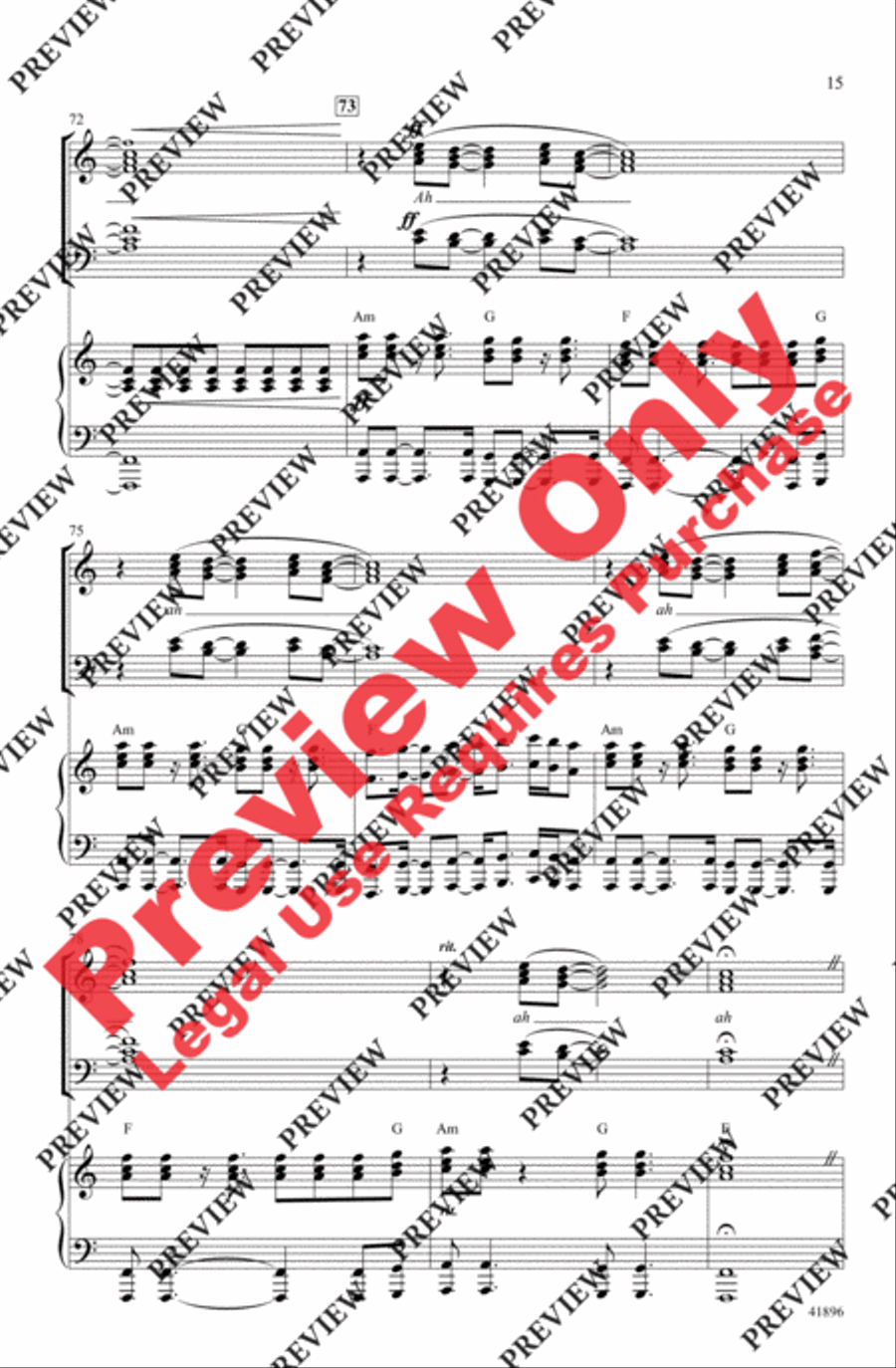 Stairway to Heaven 4-Part scores gallery preview page 14