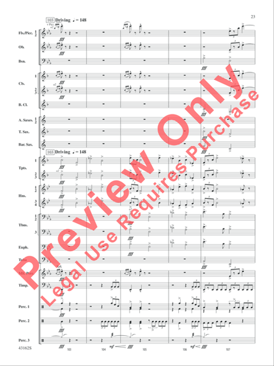 Appalachian Dreams Concert Band scores gallery preview page 24