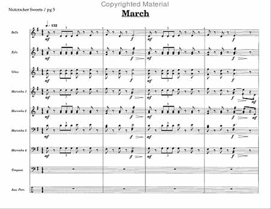 Nutcracker Sweets Percussion Ensemble scores gallery preview page 4