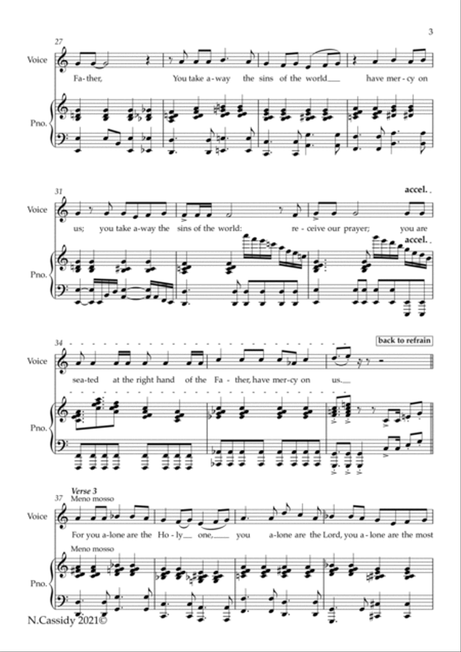 St. Aidan's Mass Unison Choir scores gallery preview page 4