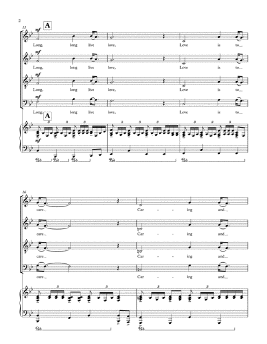 Long Live Love School and Community scores gallery preview page 2