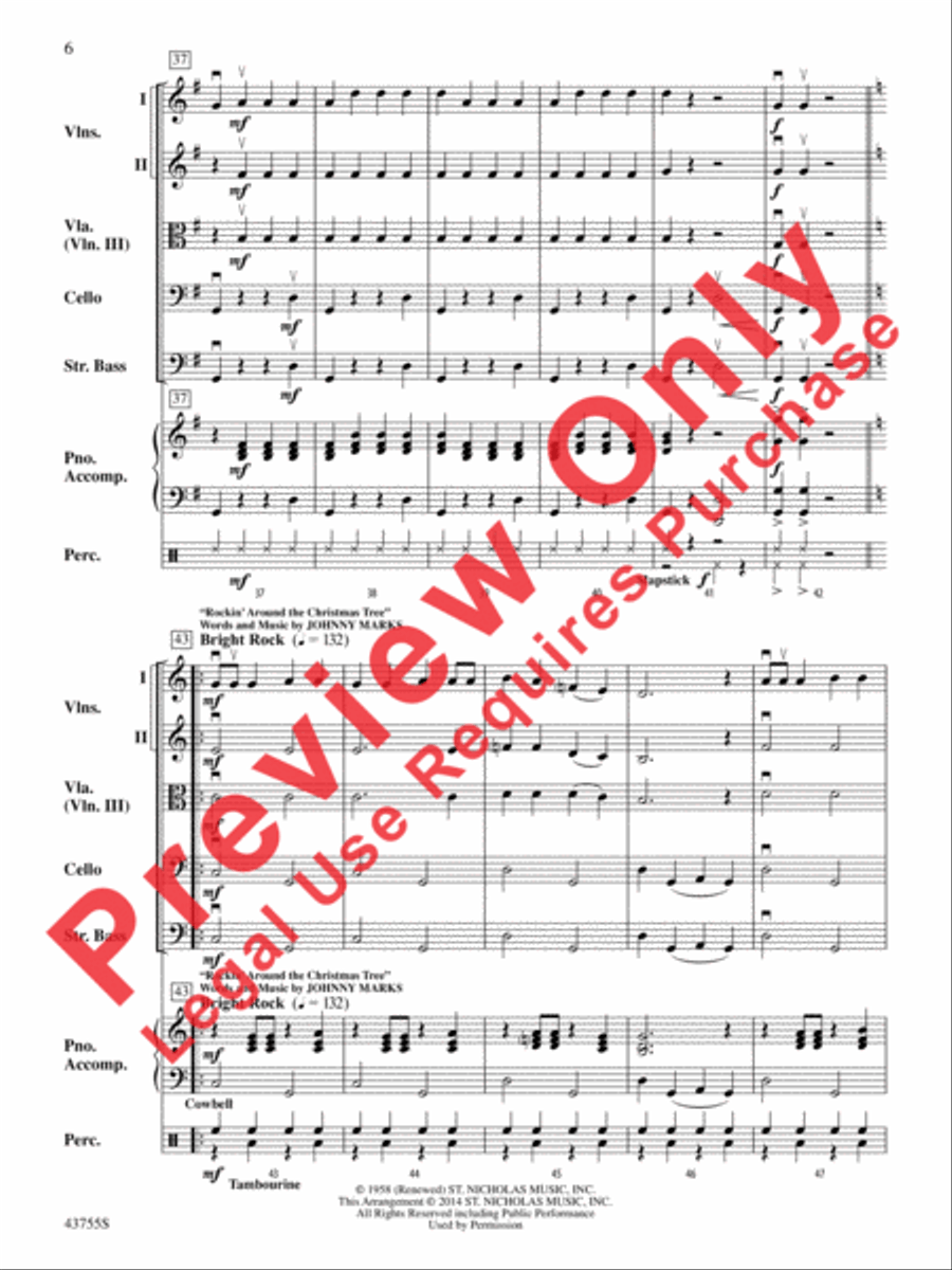 Holiday Short Cuts 1 Holiday Short Cuts 1 String Orchestra scores gallery preview page 7