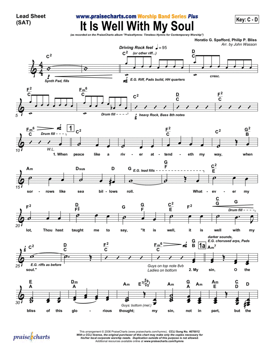 It Is Well with My Soul It Is Well with My Soul Piano scores gallery preview page 1
