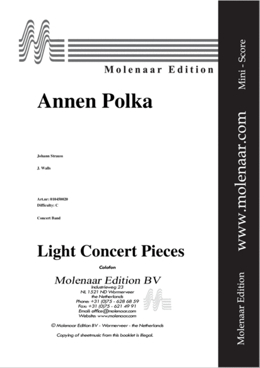 Annen Polka Concert Band scores gallery preview page 2