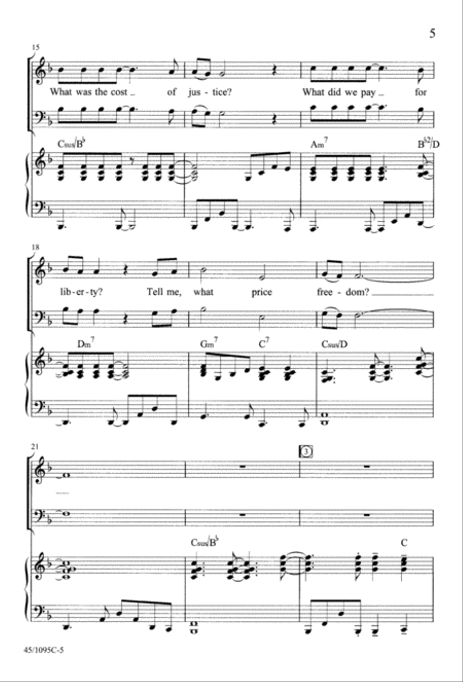 What Price Freedom? 4-Part scores gallery preview page 7