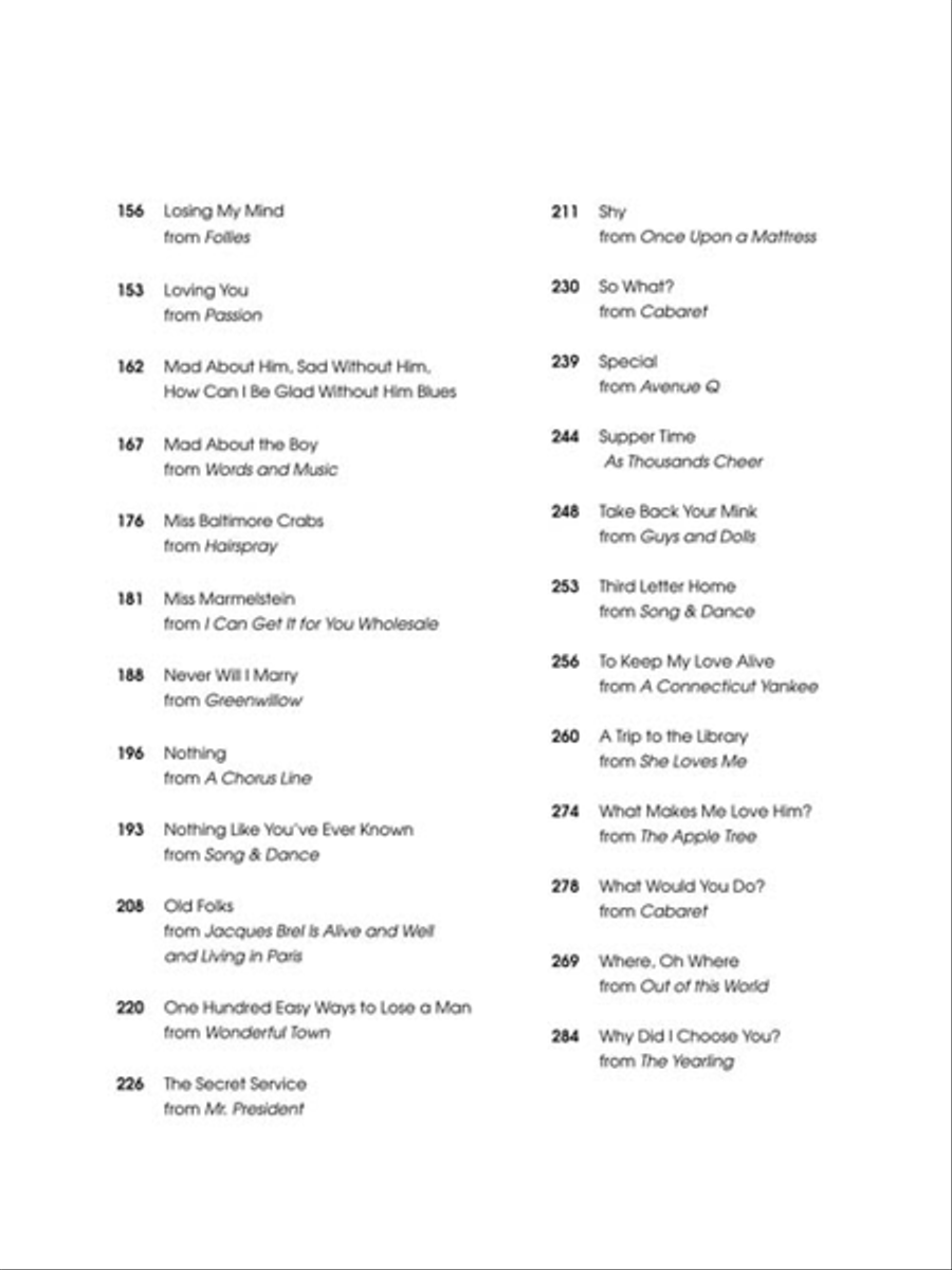 The Actor's Songbook - Second Edition Voice scores gallery preview page 4