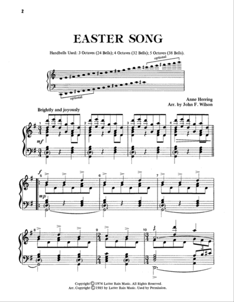 Easter Song 5-Octaves scores gallery preview page 9