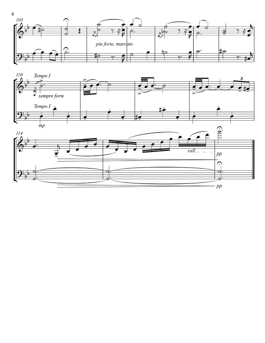 Albinoni Adagio for violin & cello duet String Duet scores gallery preview page 4