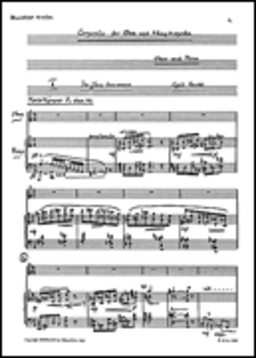 Scott: Concerto For Oboe & Orchestra (with Piano Reduction) Piano Accompaniment scores gallery preview page 1