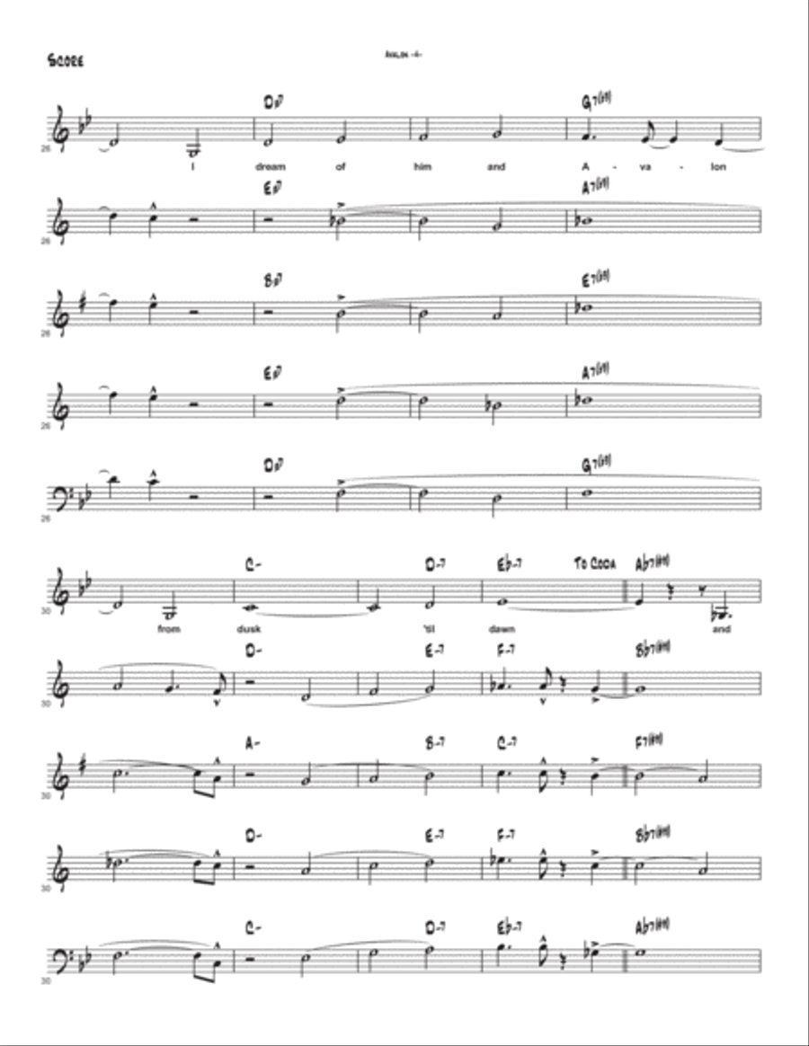 Avalon Avalon Jazz Ensemble scores gallery preview page 5