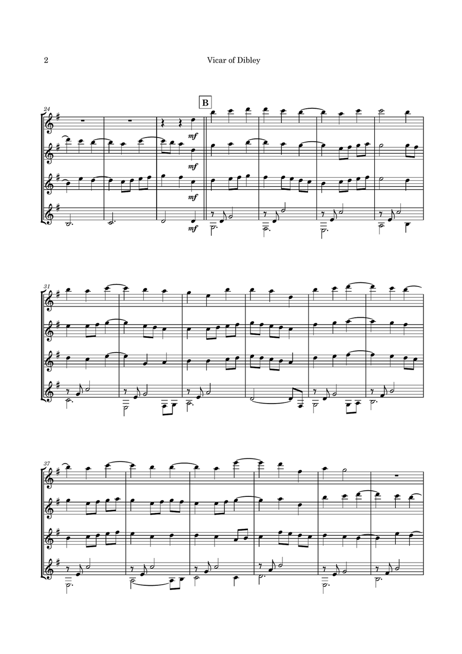 Psalm 23 (theme From The Vicar Of Dibley) Guitar Ensemble scores gallery preview page 5