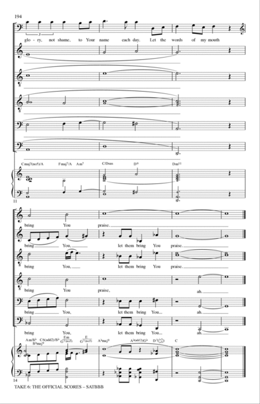 Let The Words Let The Words A Cappella scores gallery preview page 3