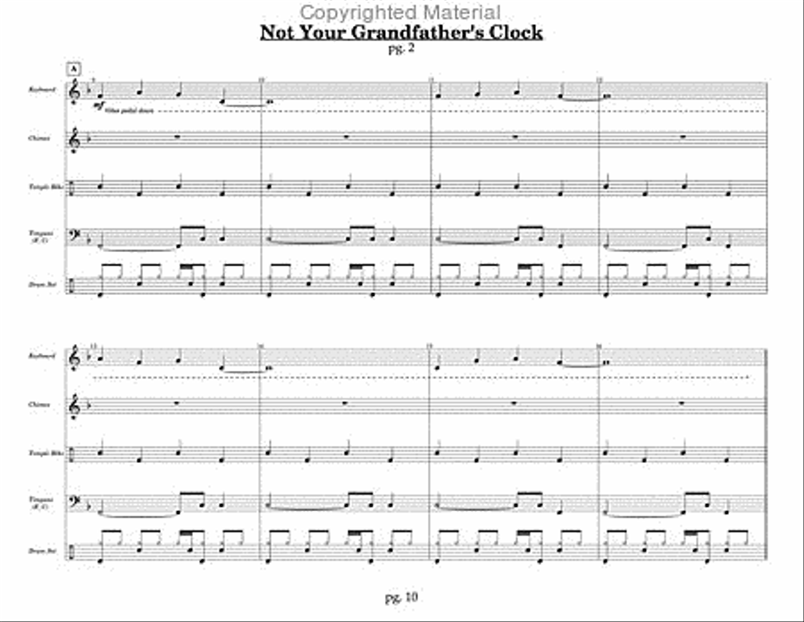 Give The Drummer Some (Blast Off Series) Percussion Ensemble scores gallery preview page 6
