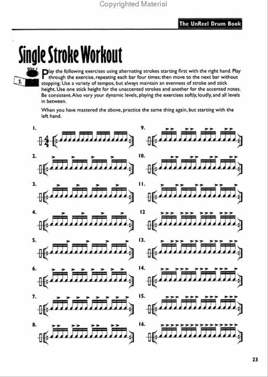 The UnReel Drum Book Drum Set scores gallery preview page 2