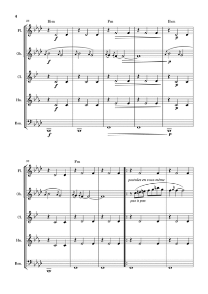 Gnossienne No. 1 – for Woodwind Quintet with chords image number null