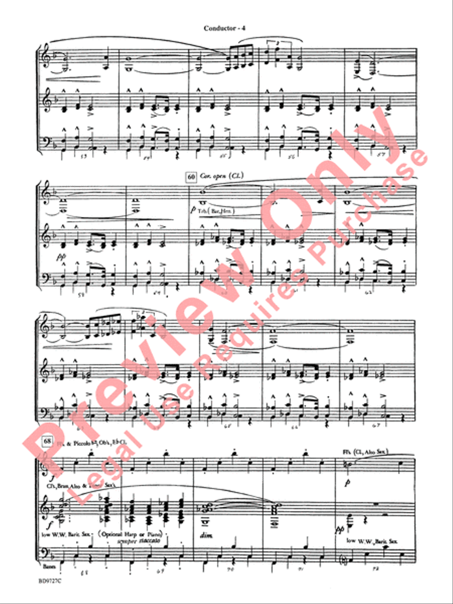 Pavanne (from Symphonette No. 2) Concert Band scores gallery preview page 6