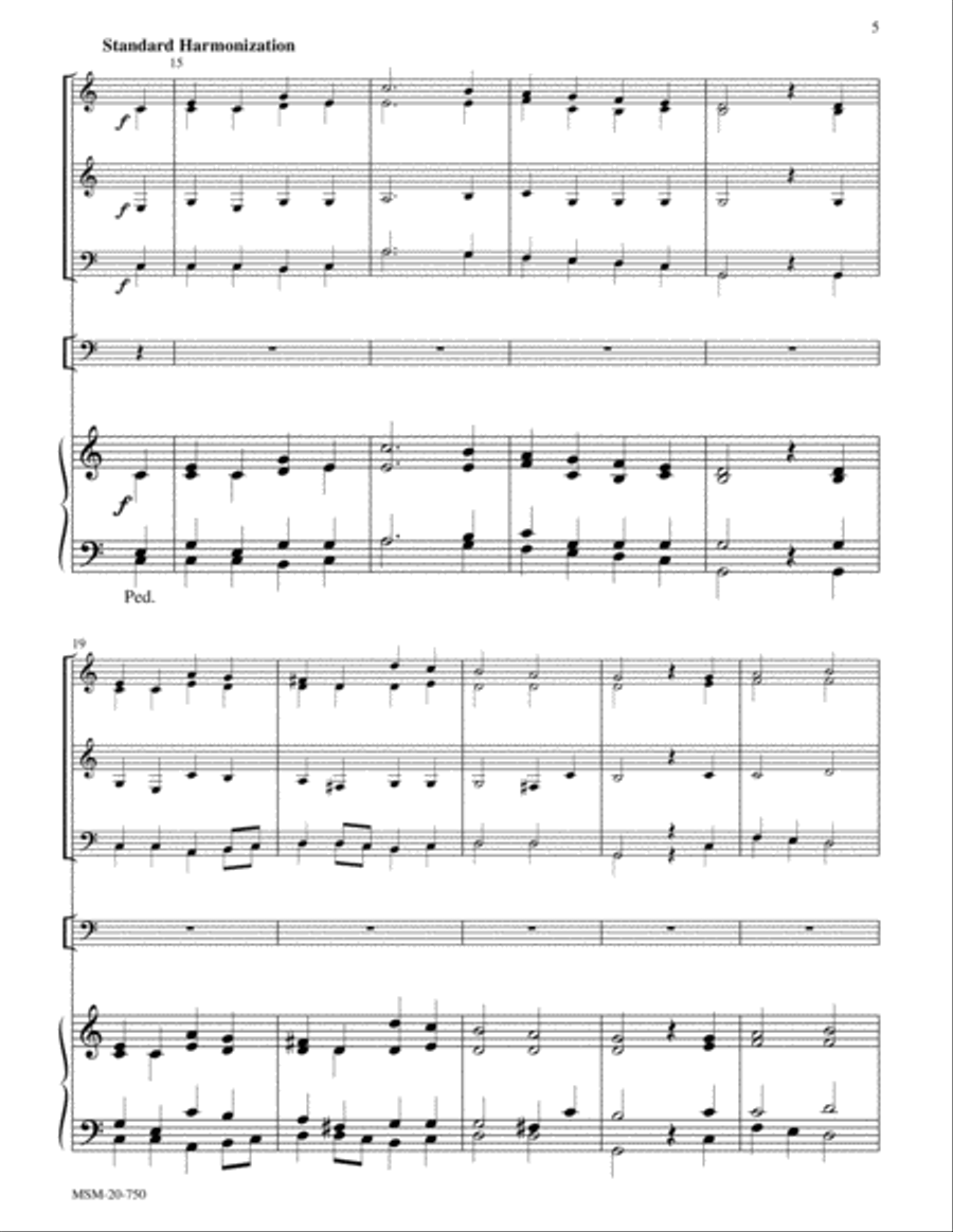 Festive Hymn Settings for Congregational Singing Set 1: Christ the King Choir scores gallery preview page 4