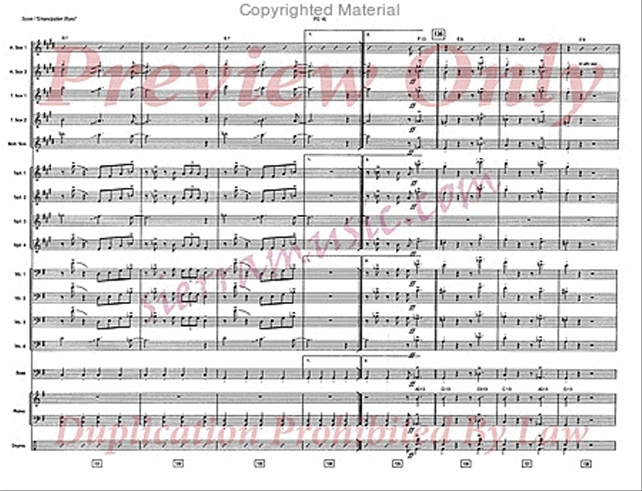 Emancipation Blues Big Band scores gallery preview page 17