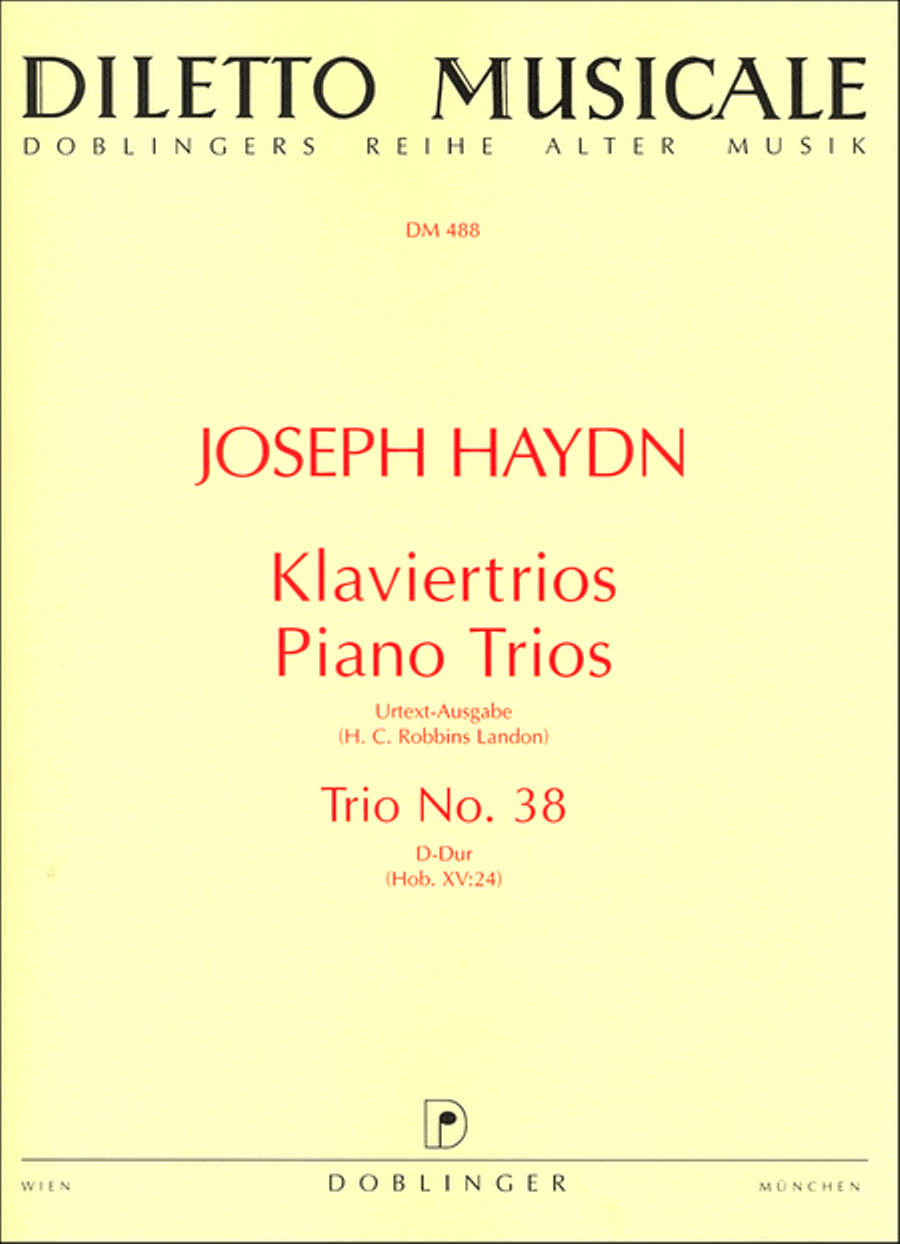 Klaviertrio Nr. 38 D-Dur Piano Trio scores gallery preview page 1