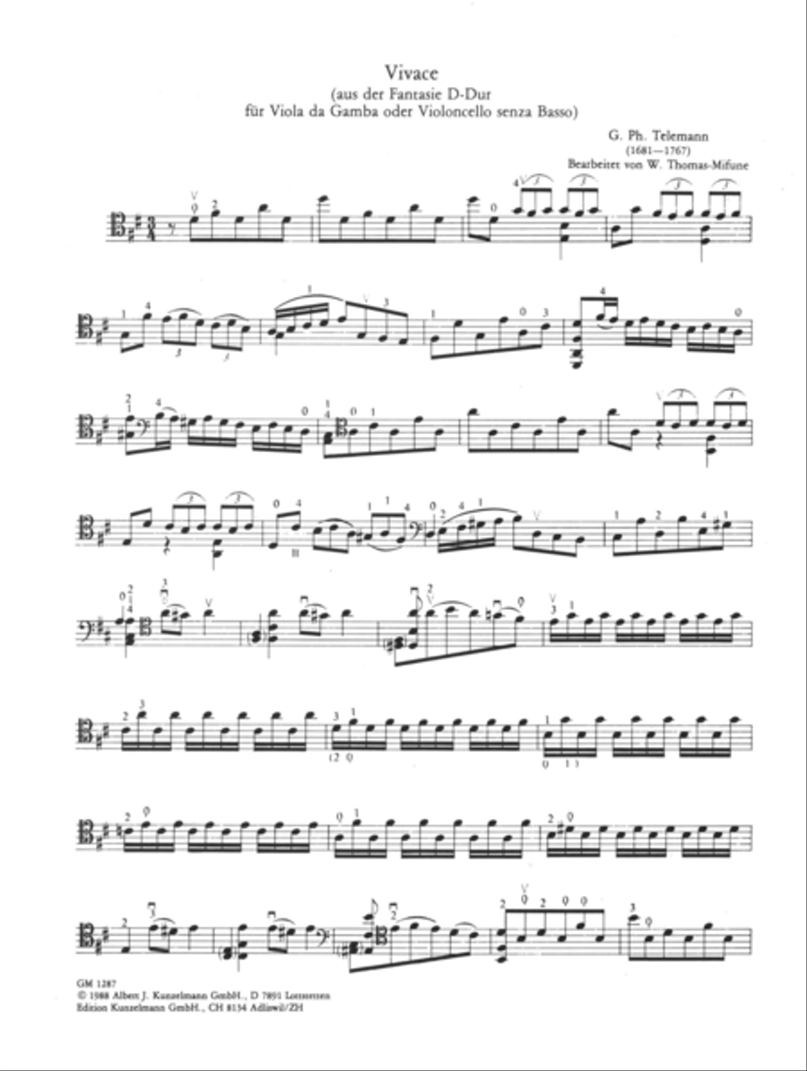 BIS, Encores for cello Cello Solo scores gallery preview page 2