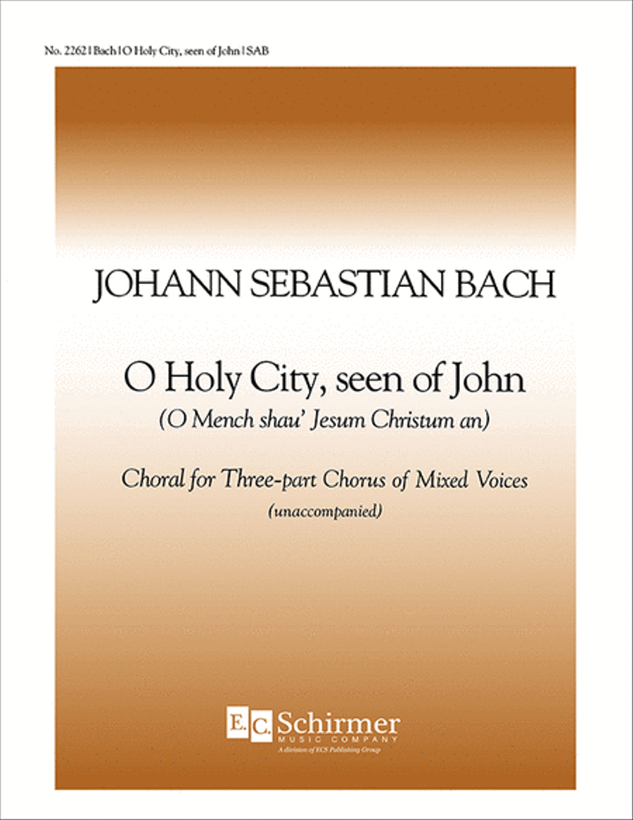 O Holy City, Seen of John, BWV 403 3-Part scores gallery preview page 1