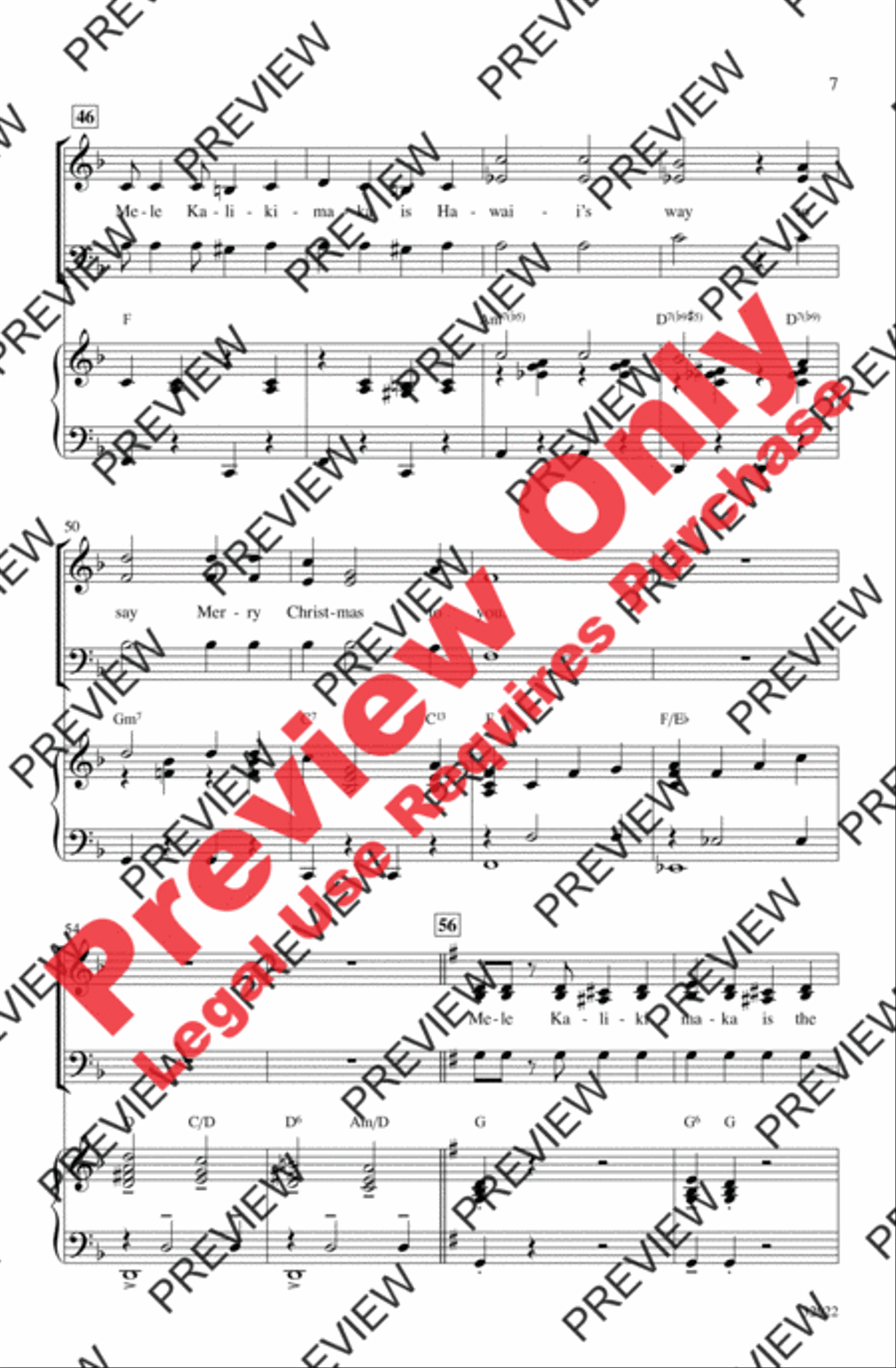 Mele Kalikimaka Mele Kalikimaka 3-Part scores gallery preview page 6