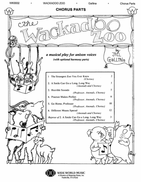 The Wackadoo Zoo Student Book