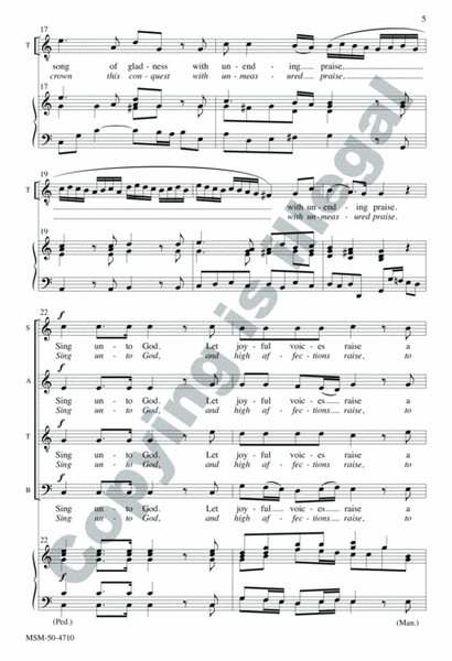 Sing unto God from Judas Maccabaeus (Choral Score) image number null