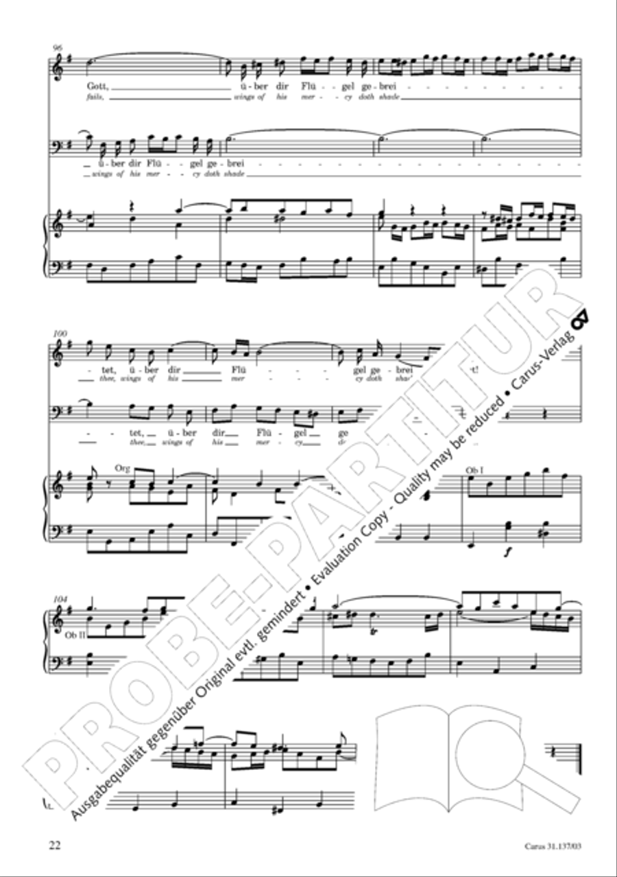 Praise ye, Almighty God, King and our ruler exalted (Lobe den Herren, den machtigen Konig der Ehren) ATB scores gallery preview page 23