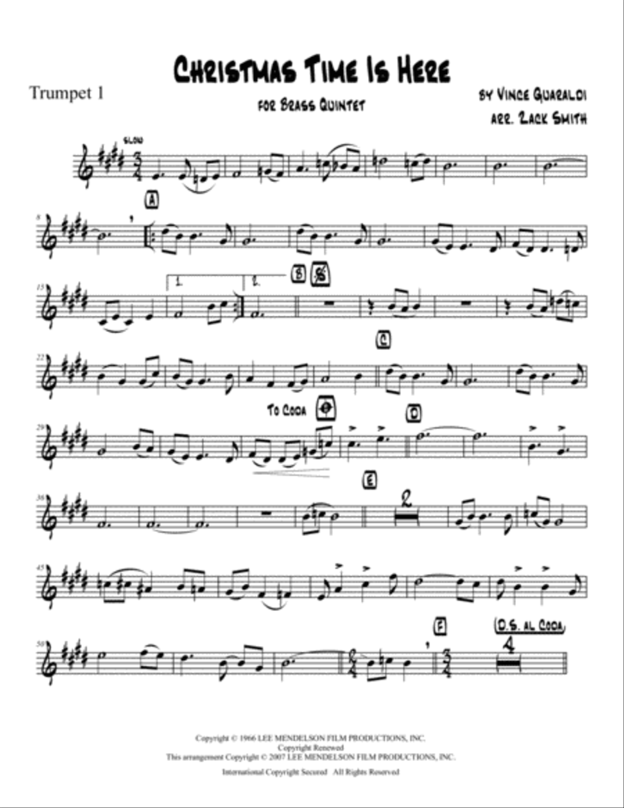 Christmas Time Is Here Christmas Time Is Here Brass Ensemble scores gallery preview page 5