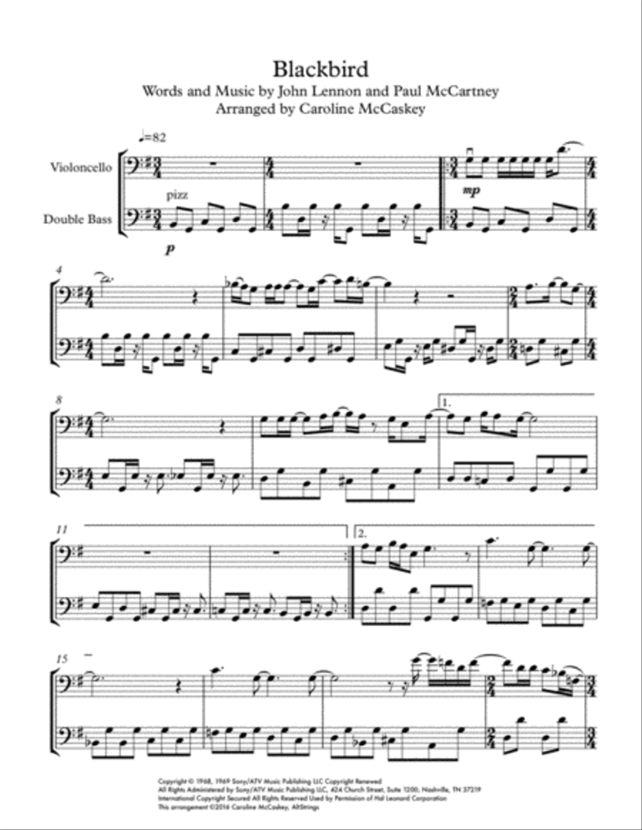 Blackbird String Duet scores gallery preview page 2