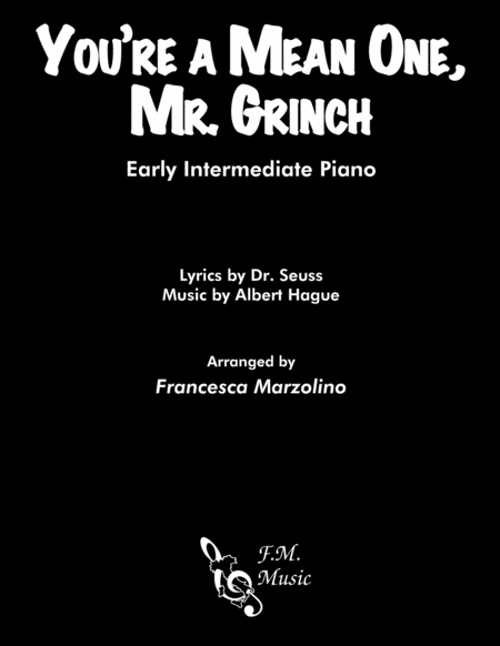 You're A Mean One, Mr. Grinch (Early Intermediate Piano) image number null