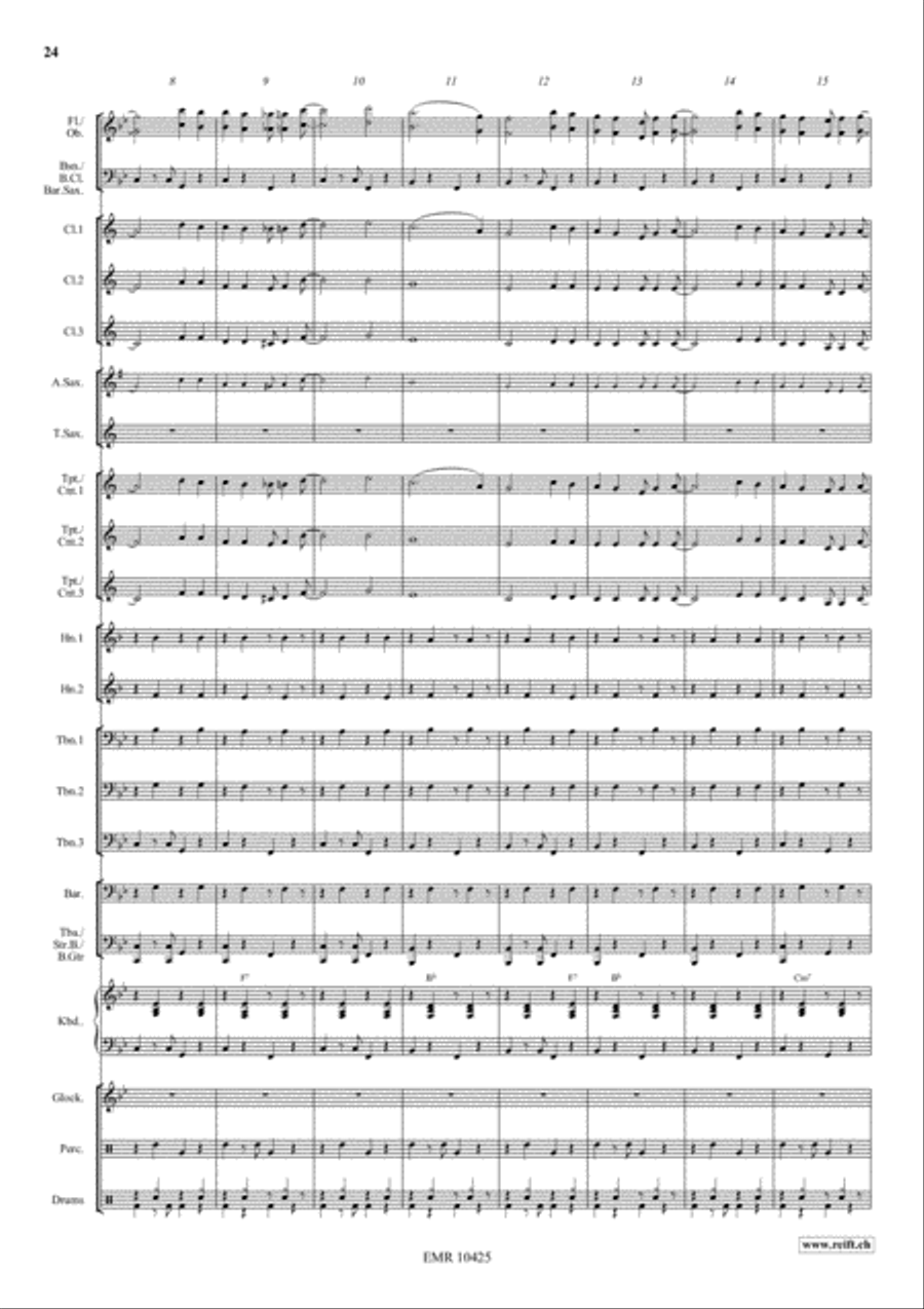 Americana Suite Americana Suite Concert Band scores gallery preview page 16