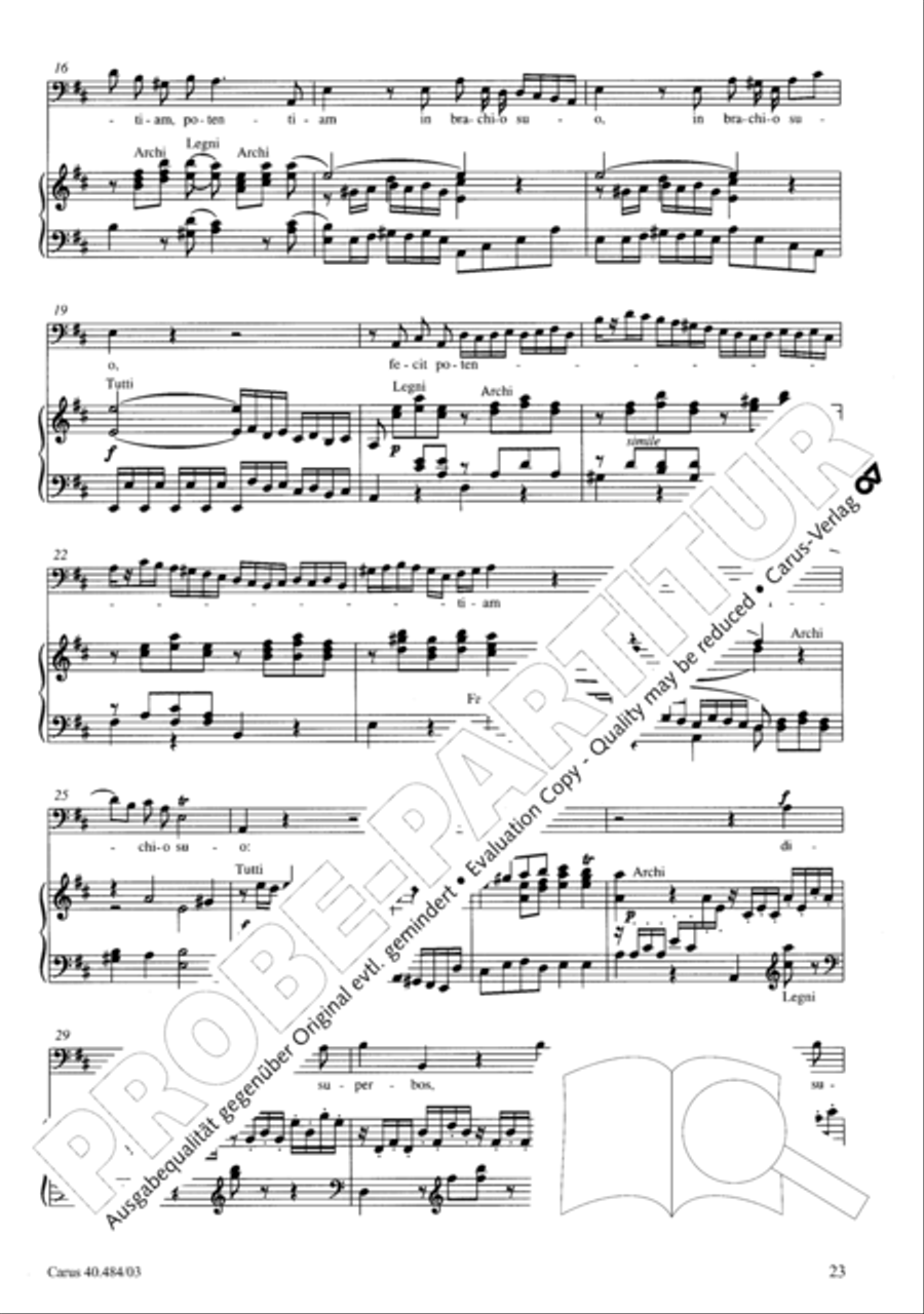 Magnificat in D ATB scores gallery preview page 24