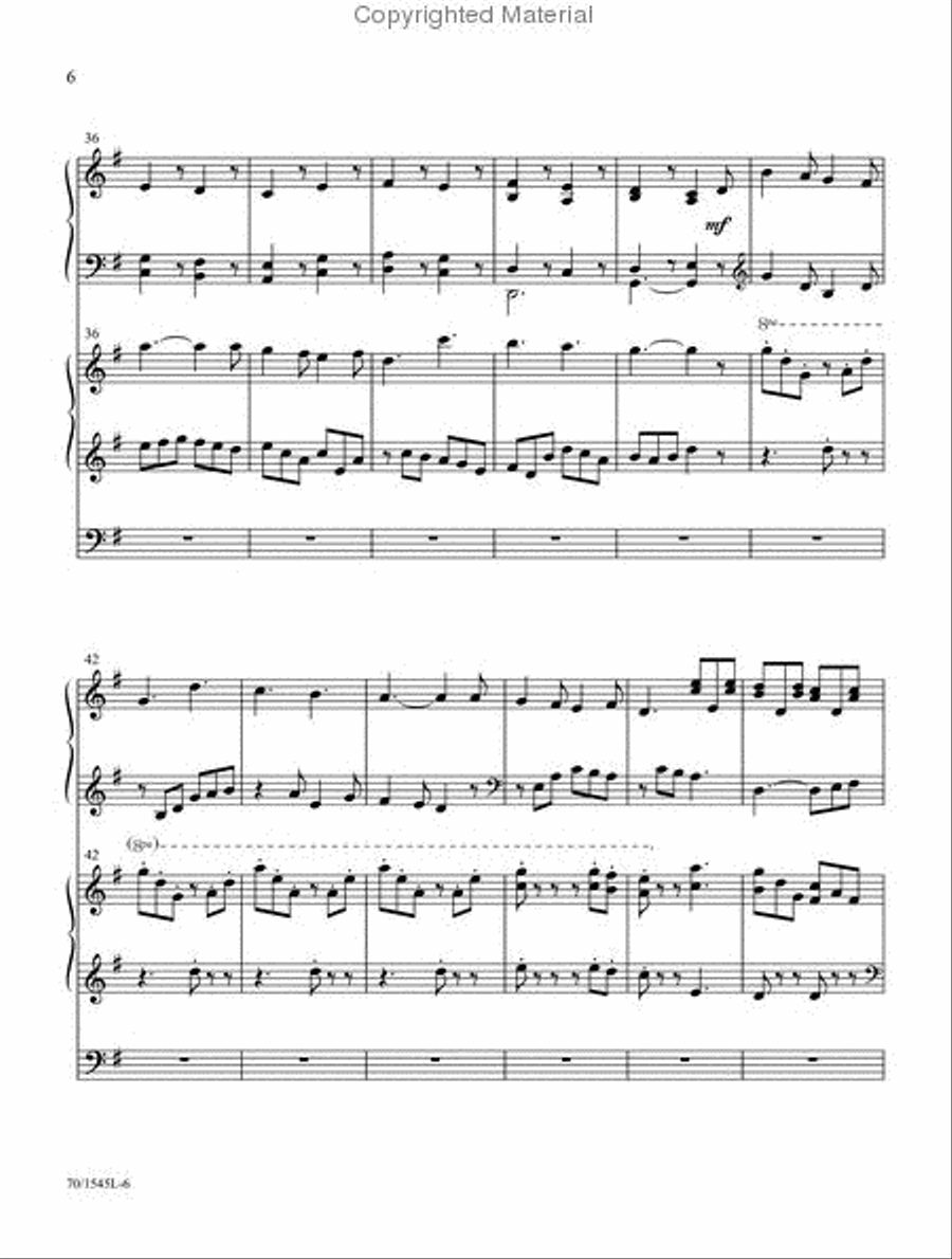 The Snow Lay on the Ground Organ scores gallery preview page 5