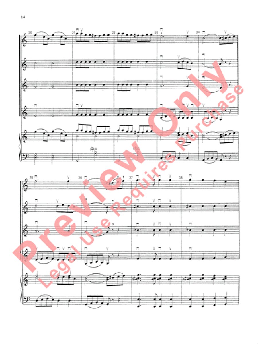 Highland/Etling Violin Quartet Series: Book 3 Small Ensemble scores gallery preview page 15