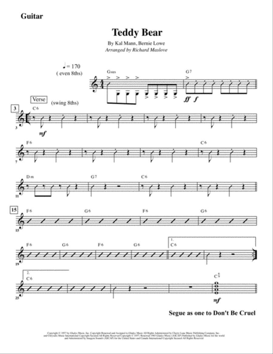 (let Me Be Your) Teddy Bear Large Ensemble scores gallery preview page 4